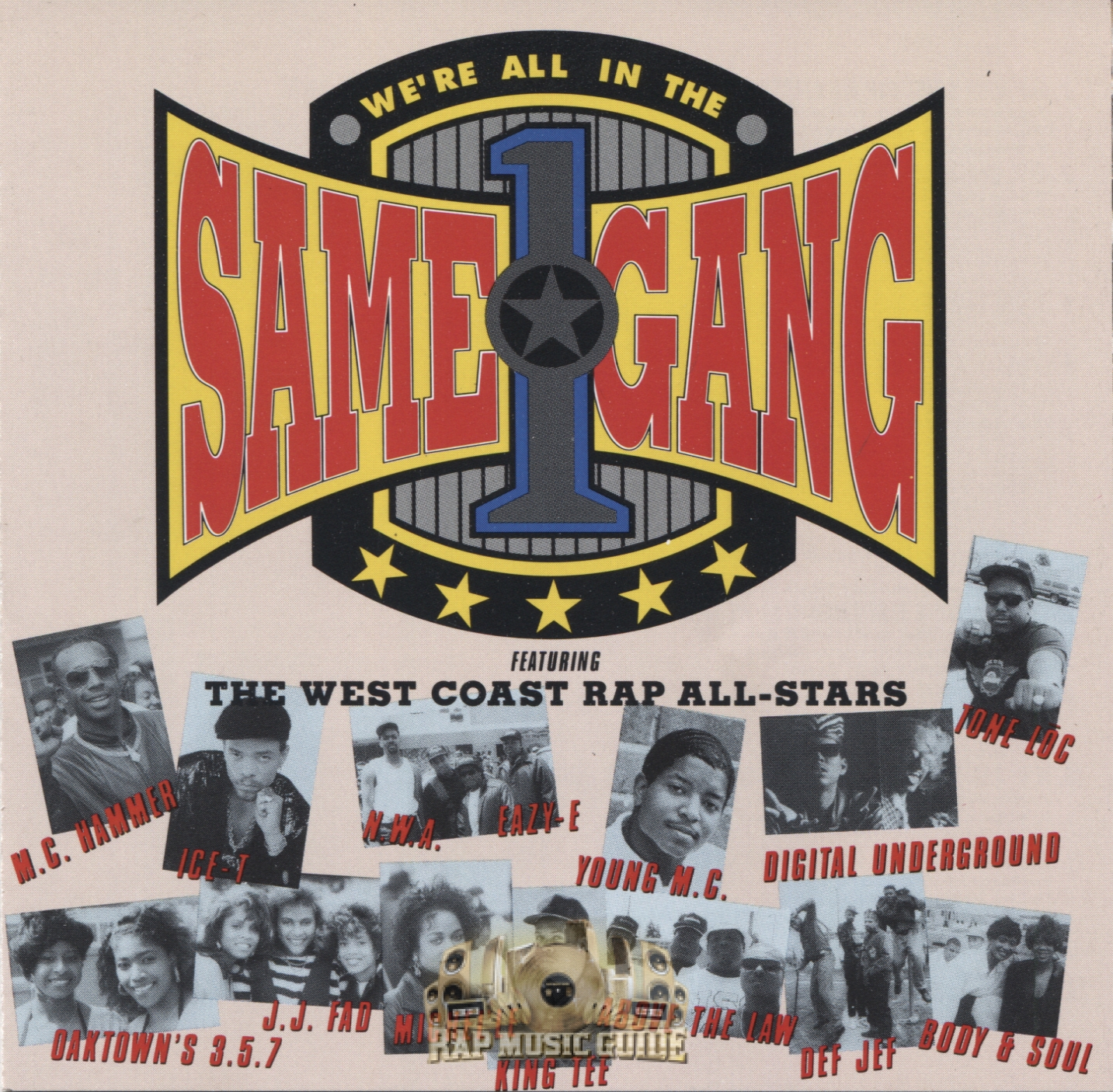The West Coast Rap All-Stars - We're All In The Same Gang: CD 